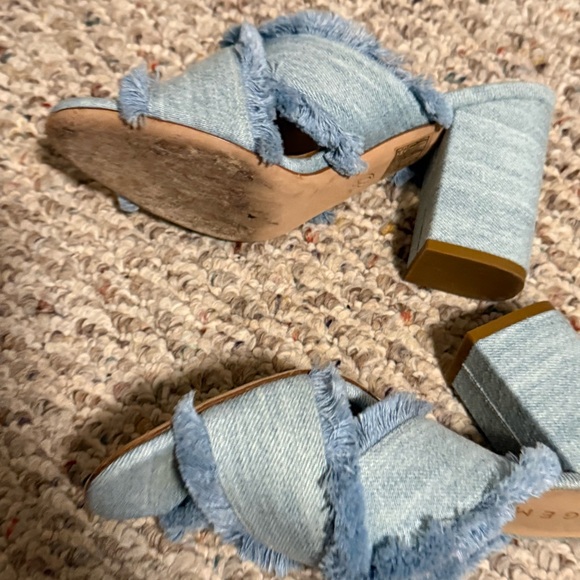 M. Gemi Denim Spezia Fray Mules Heel- Size 37 (7) - Picture 9 of 11